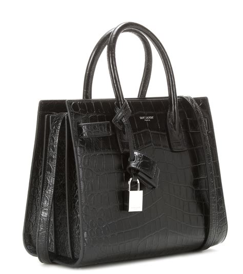 Saint Laurent Sac De Jour Leather Tote Bag 